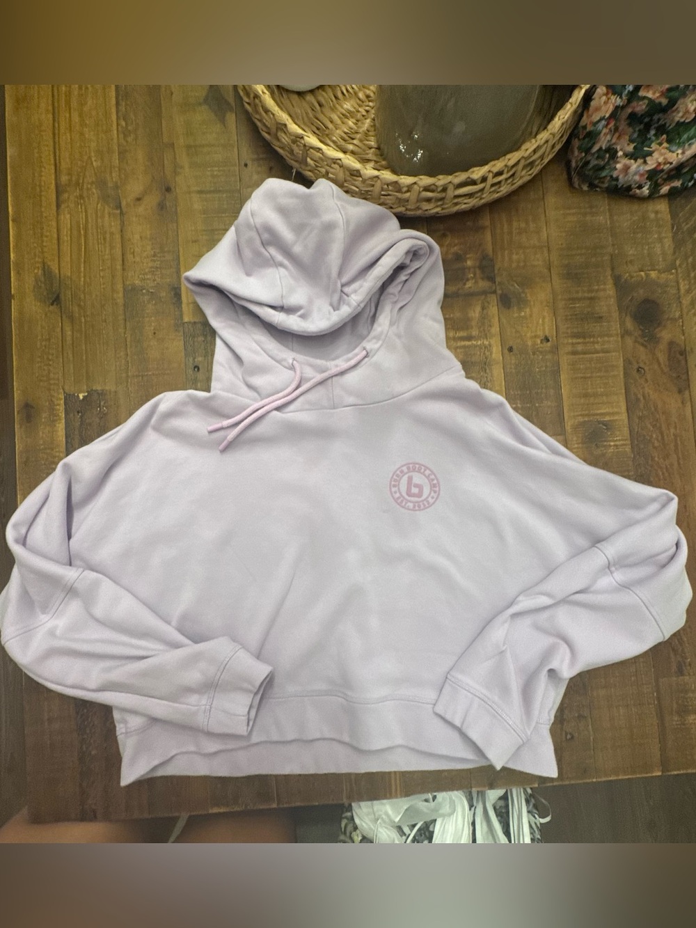 BURN BOOTCAMP Cropped Hooded Sweatshirt